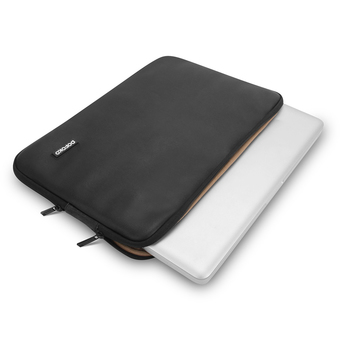POFOKO PU Leather 15.6 Inch Laptop Sleeve Bag Case Cover for Apple New Macbook, Black (Intl) ร้านค้าดี ราคาถูกสุด - RanCaDee.com