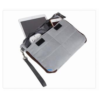 Mori กระเป๋าใส่ไอแพด กระเป๋าอเนกประสงค์ กระเป๋าถือ Multi-functional storage pouch Gadget pouch Ipad bag (Grey/สีเทา)