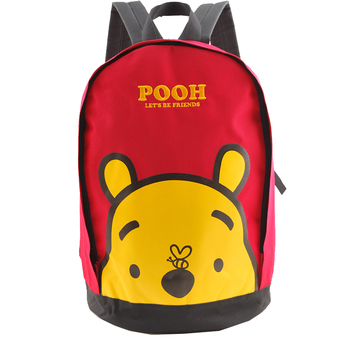 Winnie and the Pooh กระเป๋าเป้ กระเป๋านักเรียน กระเป๋าสะพายหลัง (สีแดง)