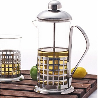FP2 New Classic Teapot French Press Coffee Maker Silver (Intl)