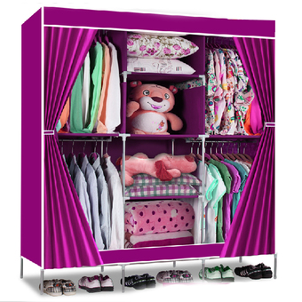 shop108 Cloth Wardrobe ตู้เสื้อผ้าแฟชั่นทันสมัย - Purple Style