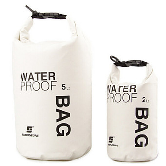 Sports Waterproof Dry Bag Backpack Pouch Floating Boating Kayaking Camping White 5L - Intl