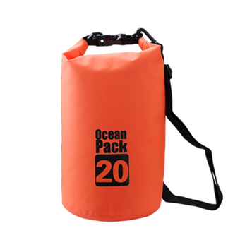 20L Outdoor Ocean Pack Waterproof Dry Bag Sack Storage Bag for Traveling Rafting Boating Kayaking Canoeing Camping Snowboarding (Orange)