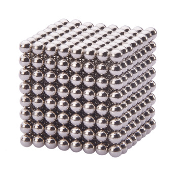 NEJE 3mm Magnetic Balls Beads Sphere Cube Puzzle Neocube Intelligence Toy - Silver (512 PCS)
