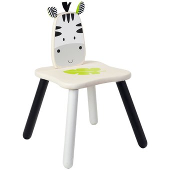 Wonderworld เก้าอี้ไม้สำหรับเด็ก ม้าลาย - สีขาว/ดำ