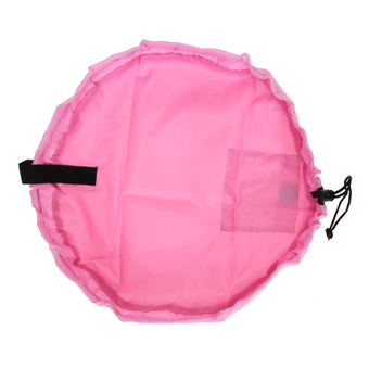 Children Play Mat Toys Storage Bag (Pink) (S)