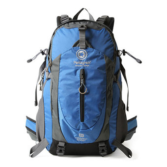 กระเป๋าสุดเท่ห์ PENTAGRAM กระเป๋าเป้สะพายหลัง เป้เดินป่า เป้เดินทาง กันน้ำได้ รุ่น Newpn02 (สีน้ำเงิน)