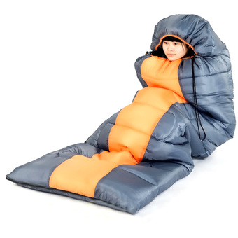 Sleeping Bag ถุงนอน ถุงนอนกันหนาว Windtour 1000g (สีส้ม)