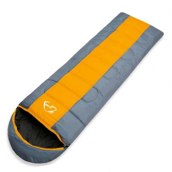 Wind Tour Thermal Adult Sleeping Bag Autumn Winter Envelope Hooded Outdoor Travel Camping Water Resistant Thick 1.3kg Orange