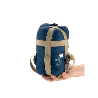 niceEshop Compressible Outdoor Camping Sleeping Bag Envelope Sleeping Bag(Dark Blue)