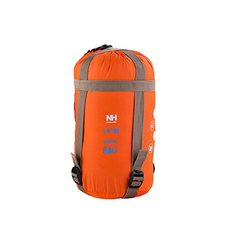 niceEshop Compressible Outdoor Camping Sleeping Bag Envelope Sleeping Bag (Orange)