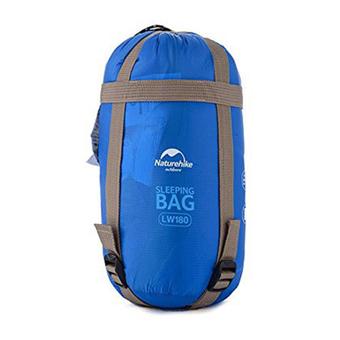 Leegoal Compressible Outdoor Camping Sleeping Bag Envelope Sleeping Bag(Sky Blue)