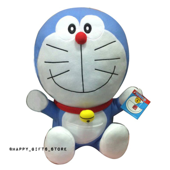 Doraemon ตุ๊กตา โดเรม่อน ท่านั่ง 16 นิ้ว ผ้าทีคอต (สีฟ้า)