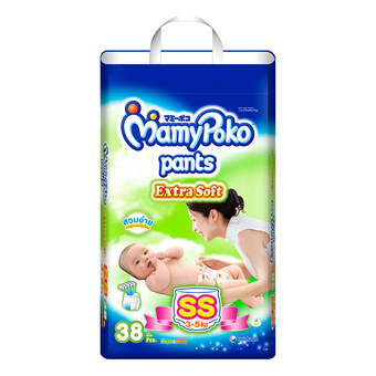 Mamy Poko กางเกงผ้าอ้อม Extra Soft ไซส์ SS 38 ชิ้น