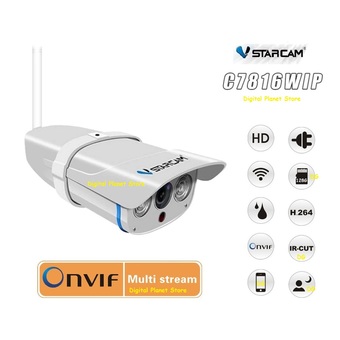 VStarcam กล้องวงจรปิด C7816WIP 720P 1.0 MP HD IR CUT ONVIF WIFI Waterproof กันน้ำ 100%