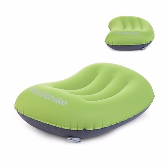 NatureHike Ultralight Portable Inflatable Compressible Travel Camping Air Pillow (Green)