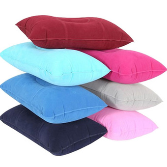 Double Sided Inflatable Pillow Mat Cushion For Camping Travel Sleep Rest New