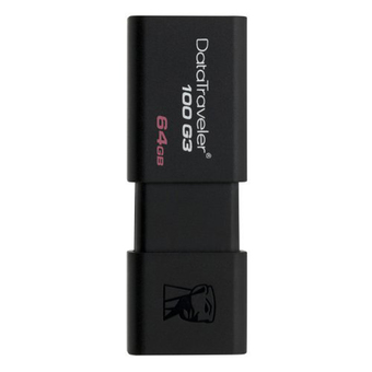 Kingston DT100G3 USB 3.0 Pendrive 64GB USB Flash Drive U Disk Memory Thumb Stick (Black) - Intl