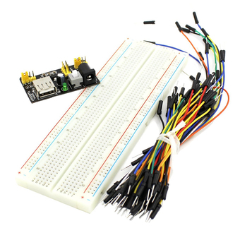 MB102 Solderless Breadboard Power Supply Module Jumper Cable Kits for Arduino Project