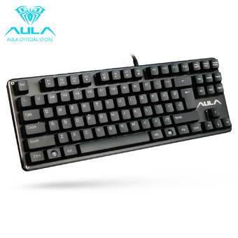 AULA OFFICIAL F2012 Mechanical Gaming Keyboard USB Wired Keyboard(Black)