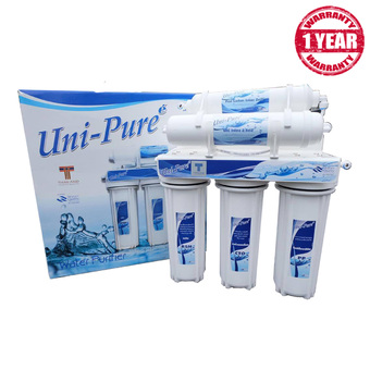 Uni-Pure เครื่องกรองน้ำดื่ม 5 ขั้นตอน (รับประกัน 1 ปี) - Blue