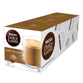 Nescafe Dolce Gusto Café Au Lait แคปซูลกาแฟ จำนวน 1 แพ็ค (รวม 3 กล่อง กล่องละ 16 แคปซูล)
