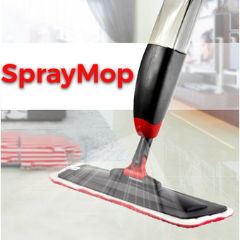 Spray Mop ไม้ม็อบไมโครไฟเบอร์ พร้อมกระบอกฉีดน้ำในตัว