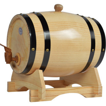 Wine Oak Barrels 10L ถังไม้โอ๊คใส่ไวน์ เบียร์ ขนาด 10 ลิตร (สีไม้)
