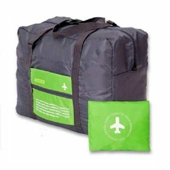 TravelGear24 กระเป๋าเดินทางแบบพับได้ (Green/สีเขียว) ล็อกกับกระเป๋าเดินทางได้ Travel Foldable Bag กระเป๋าพับได้ กระเป๋าเดินทางพับได้