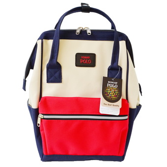 Romar Polo กระเป๋าเป้สไตล์ญี่ปุ่น Rucksack Code 2501 Blue (Red/Cream)