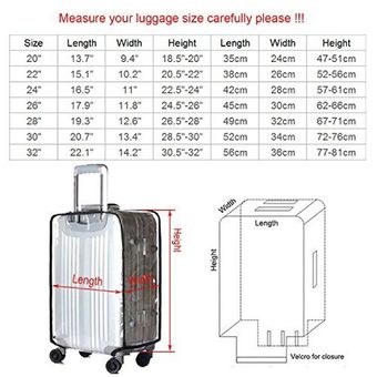 TravelGear24 พลาสติกใสคลุมกระเป๋าเดินทาง 24 นิ้ว กันเปื้อน กันริ้วรอยและกันน้ำ PVC Cover Suitcase ร้านค้าดี ราคาถูกสุด - RanCaDee.com