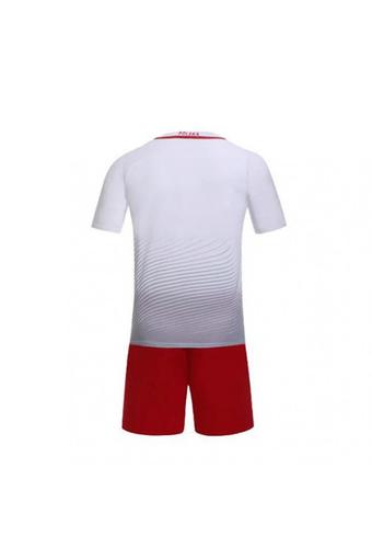 High quality 2016 European Cup Poland national Soccer Jersey Suit includes tops + Shorts (white+red). ร้านค้าดี ราคาถูกสุด - RanCaDee.com