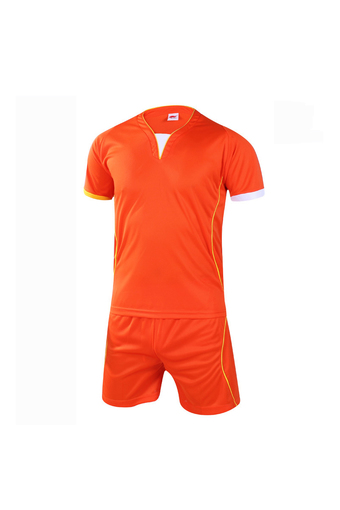 Fashion Men and Boy's Good Quality Team Football Training Sport Jersey Shirts and Shorts Set-Orange(902-2) - Intl
