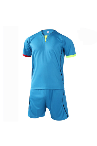 Fashion Men and Boy's Good Quality Team Football Training Sport Jersey Shirts and Shorts Set-White+Blue(902-2) - Intl ร้านค้าดี ราคาถูกสุด - RanCaDee.com