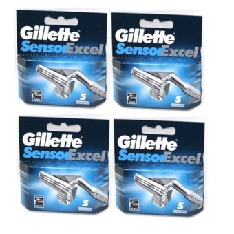 Gillette Sensor Excel Razor Cartridges 20 Pack /GENUINE