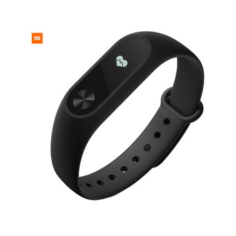 Xiaomi Mi Band 2 Waterproof Smart Bracelet Heart Rate Monitor Wristband (Black) - intl