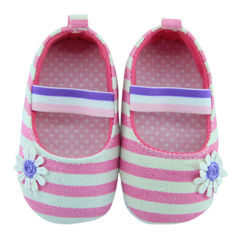 Infant Girls Shoes Soft Bottom Shoes Polka Dot Flower Shoes