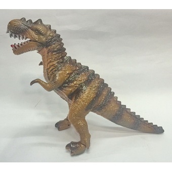 Worktoys ไดโนเสาร์ Dinosaur Acrocanthosaurus เดินได้ มีเสียง มีไฟ (สีน้ำตาล)