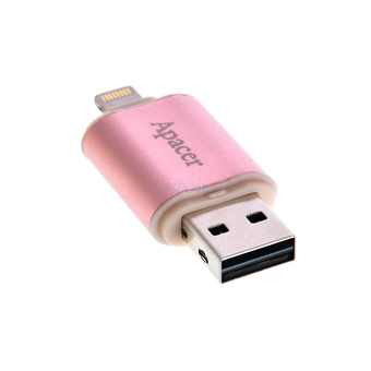 Apacer 16GB USB 3.1 Gen 1 Dual Flash Drive OTG Lightning(Pink Gold)(AH190)