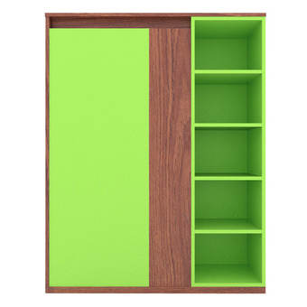 Besta ตู้อเนกประสงค์ Lotte - สีไม้สัก/สีเขียว