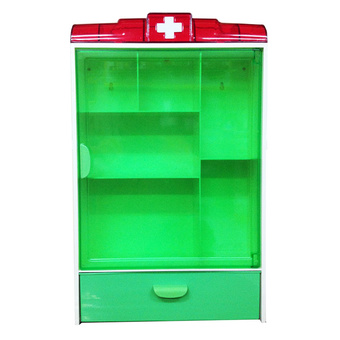 MPKWARE ตู้ยาพลาสติกขนาดเล็ก - สีเขียว