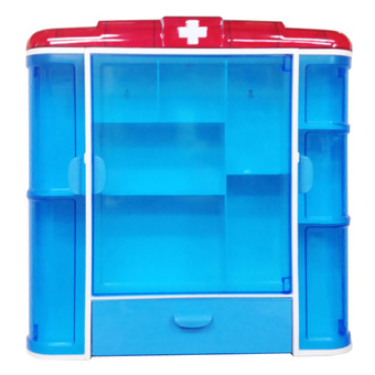 MPKWARE ตู้ยาพลาสติกขนาดใหญ่ - สีฟ้า ร้านค้าดี ราคาถูกสุด - RanCaDee.com
