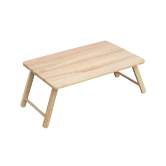 PJ Wood โต๊ะญี่ปุ่นไม้ยางพับได้ สี ธรรมชาติ/Japanese Table /Laptop Table in Natural