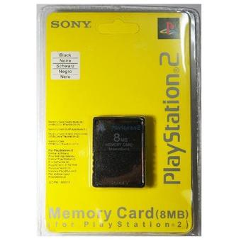 Sony เมมโมรี่ ps2 Memory Card(แท้) เมม mem For Playstation 2 8 MB (Black)