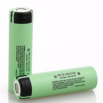 For Panasonic Rechargeable battery Li-ion Panasonic 18650 3400mAh (Green)  2 pcs + Box for 18650 1 box