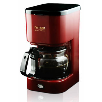 Simous เครื่องชงกาแฟ Coffee Maker 550W - สีแดง