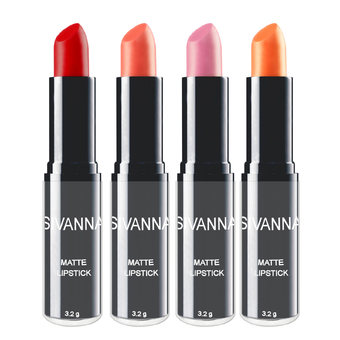 Sivanna Colors ลิปสติก เนื้อแมท Matte Lipstick HF308 (4 แท่ง) #Set5