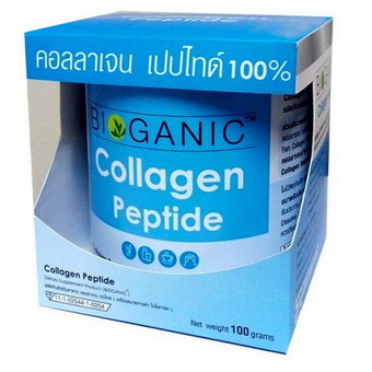 Bioganic Collagen Peptide 100% 100g 1กล่อง