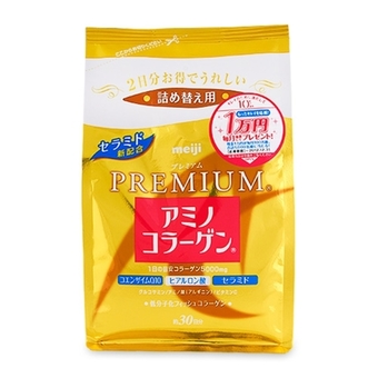 Meiji Amino Collagen Premium Refill 214g ( 1 ถุง)