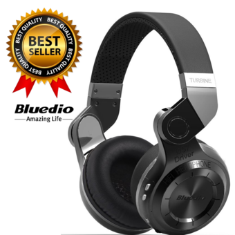 Bluedio T2 Turbine หูฟังบลูทูธ Bluetooth 4.1 HiFi Super Bass Stereo Headphone รุ่น T2 (Black)